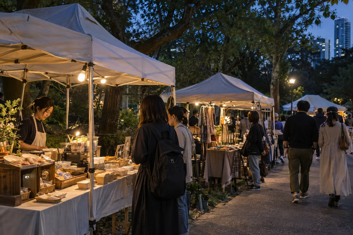代代木公园东京夜市